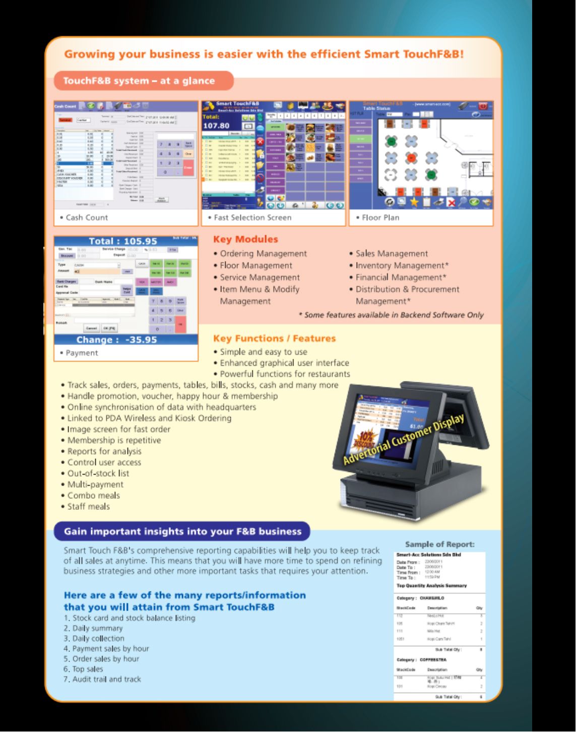 Smart Touch F&B Software